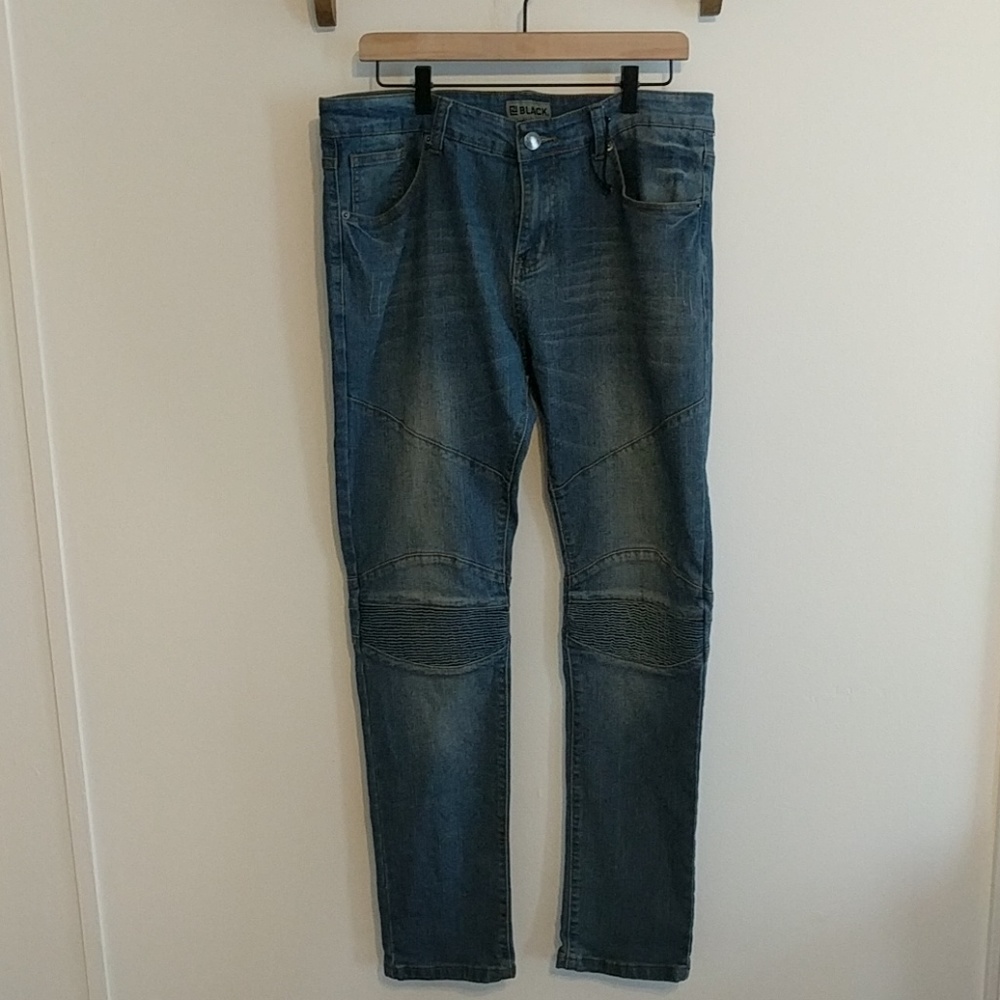 Black Skinny Flex Denim Jeans